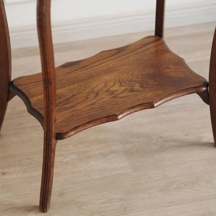 Pamono Antique Art Nouveau Dressing Table with Mirror and Drawer Best