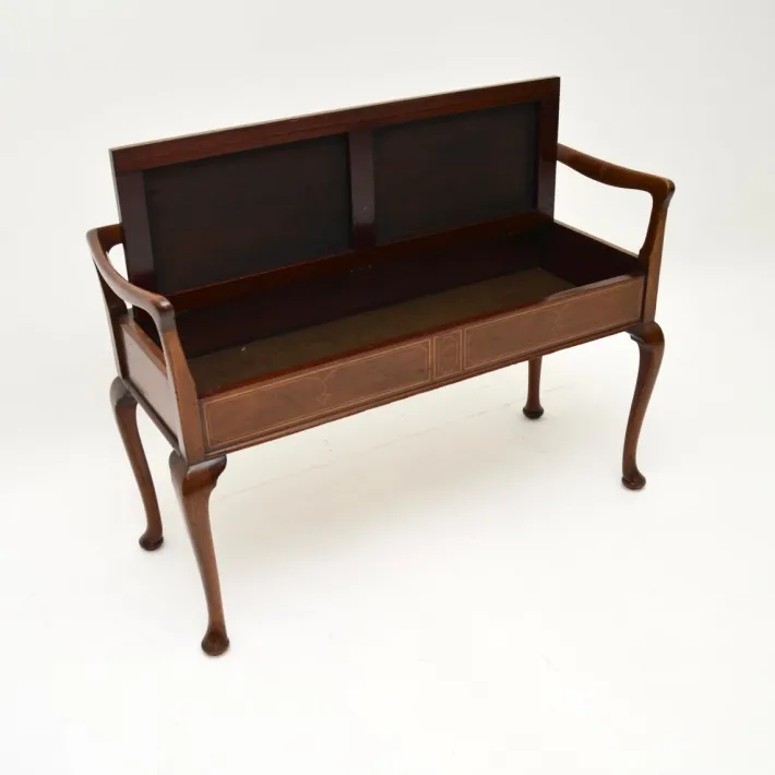 Pamono Antique Art Nouveau Duet Piano Bench, 1880 Best