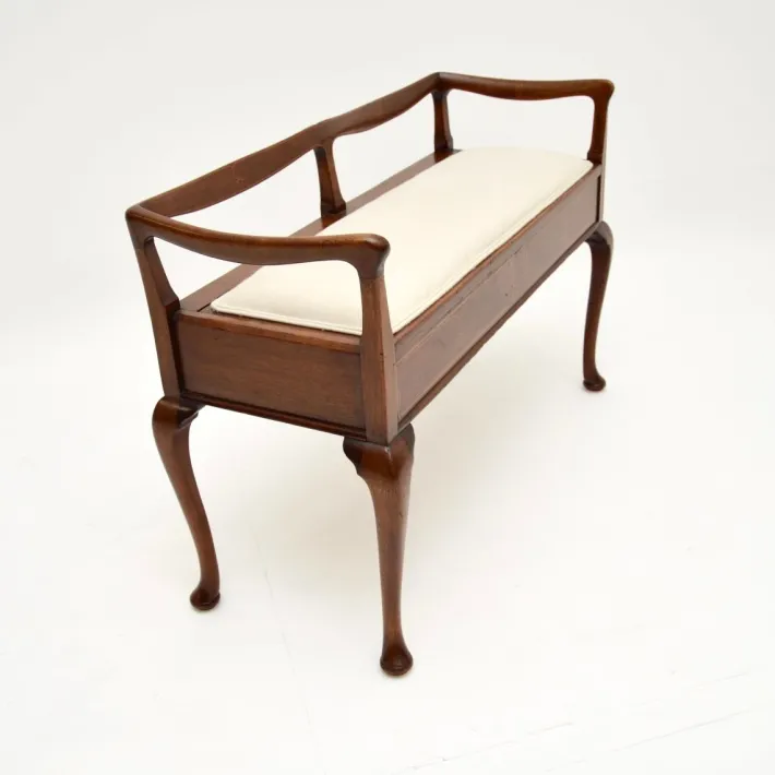 Pamono Antique Art Nouveau Duet Piano Bench, 1880 Best