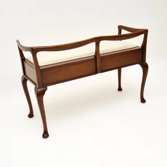 Pamono Antique Art Nouveau Duet Piano Bench, 1880 Best