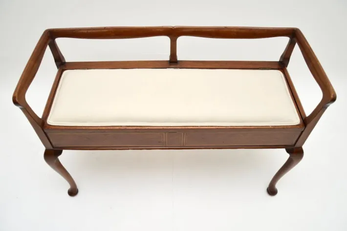 Pamono Antique Art Nouveau Duet Piano Bench, 1880 Best