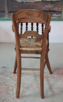 Pamono Antique Ash Wood Children's High Chair Sale