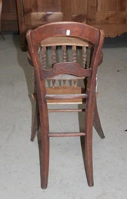 Pamono Antique Ash Wood Children's High Chair Sale