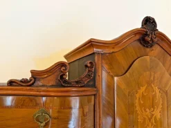 Pamono Antique Austrian Baroque Secretaire in Nutwood, 1770