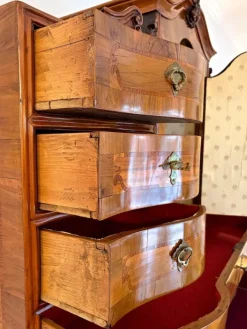 Pamono Antique Austrian Baroque Secretaire in Nutwood, 1770