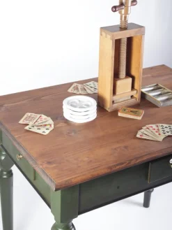 Pamono Antique Austrian Folk Card Table, 1900s New