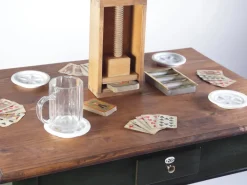 Pamono Antique Austrian Folk Card Table, 1900s New