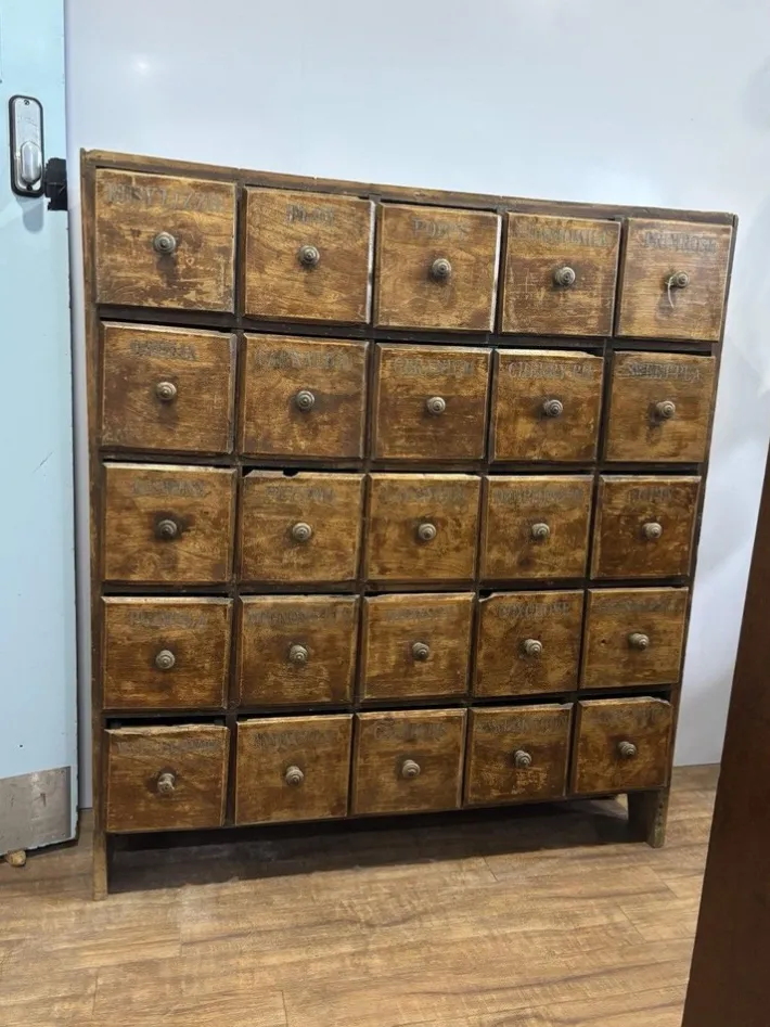 Pamono Antique Bank of Shop 25 Drawers Clearance