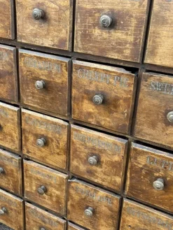 Pamono Antique Bank of Shop 25 Drawers Clearance