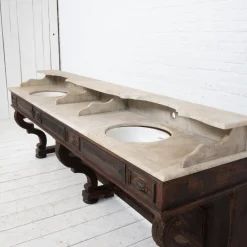 Pamono Antique Barber's Cabinet, 1900s Hot