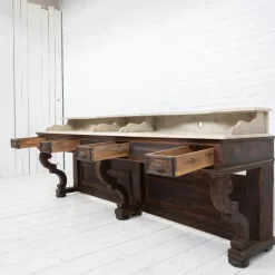 Pamono Antique Barber's Cabinet, 1900s Hot