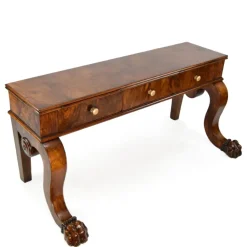 Pamono Antique Bench with Lions Paw Feet, 1890s
