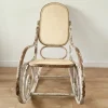 Pamono Antique Bentwood and Cane Rocking Chair, 1900s Clearance