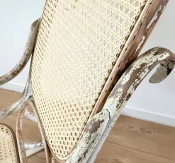 Pamono Antique Bentwood and Cane Rocking Chair, 1900s Clearance