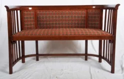 Pamono Antique Bentwood Settee by Josef Hoffmann for Thonet Hot