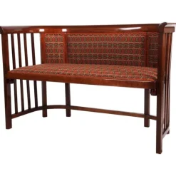 Pamono Antique Bentwood Settee by Josef Hoffmann for Thonet Hot