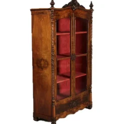 Pamono Antique Biedermeier Display Cabinet in Walnut, 1860 Outlet