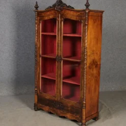 Pamono Antique Biedermeier Display Cabinet in Walnut, 1860 Outlet