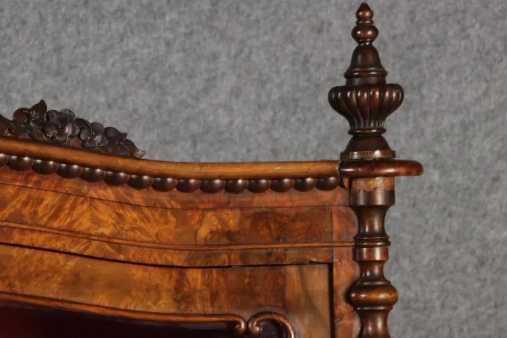 Pamono Antique Biedermeier Display Cabinet in Walnut, 1860 Outlet