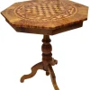 Pamono Antique Biedermeier Marquetry Chess Table, 1800s Hot