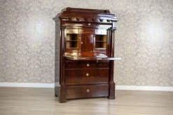 Pamono Antique Biedermeier Secretary with Mahogany, 1840 New