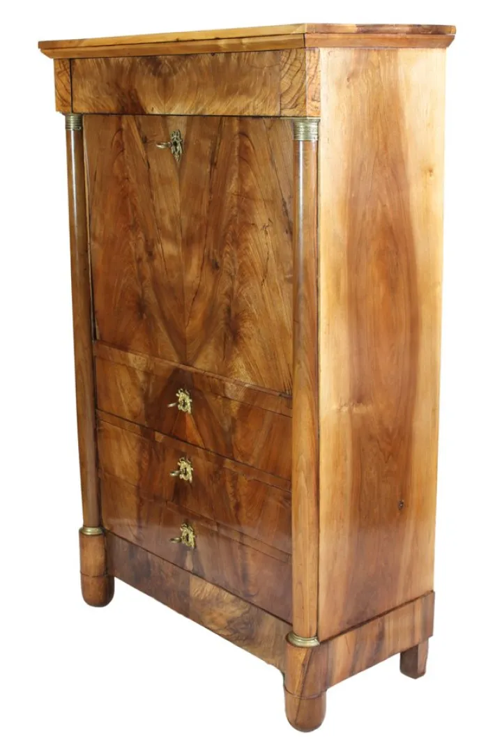 Pamono Antique Biedermeier Walnut Secretary Online