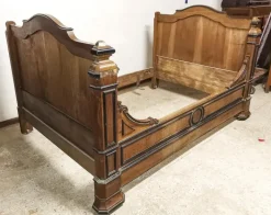 Pamono Antique Boat Bed, France, 1880 New