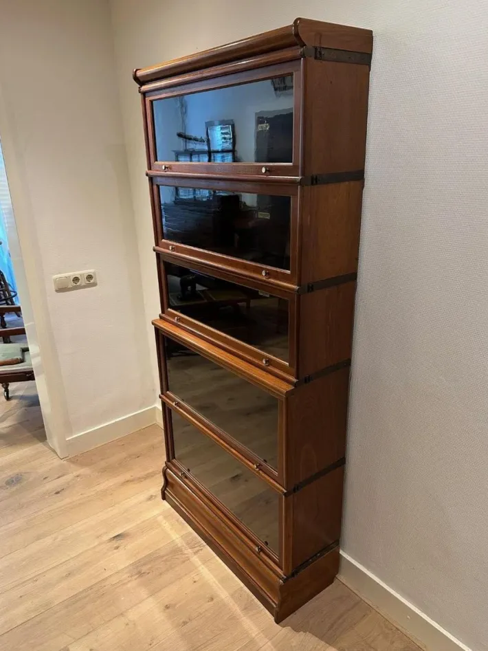 Pamono Antique Bookcase from Globe Wernicke, 1890s, Set of 5 Best