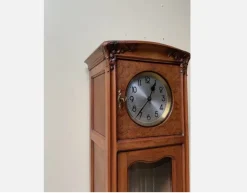 Pamono Antique Buffet with Sideboard and Grandfather Clock and Table and Chairs, 1890s, Set of 6 Clearance