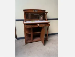 Pamono Antique Buffet with Sideboard and Grandfather Clock and Table and Chairs, 1890s, Set of 6 Clearance