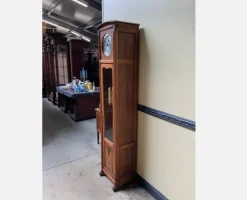 Pamono Antique Buffet with Sideboard and Grandfather Clock and Table and Chairs, 1890s, Set of 6 Clearance
