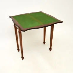 Pamono Antique Burr Walnut Console Table, 1950s