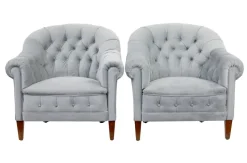 Pamono Antique Buttonback Sofa and Chairs, 1900, Set of 3 Discount