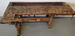 Pamono Antique Carpenter's Table in Birch Hot