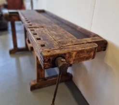 Pamono Antique Carpenter's Table in Birch Hot