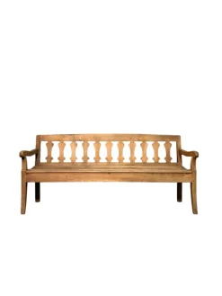 Pamono Antique Cherrywood Bench, 1800s