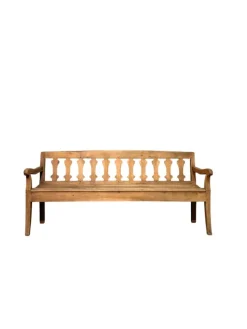 Pamono Antique Cherrywood Bench, 1800s
