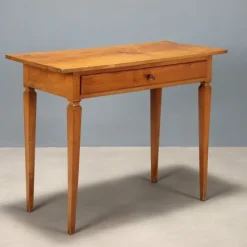 Pamono Antique Cherrywood Writing Desk with Drawer, Italy, 18th Century Hot