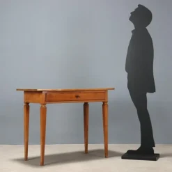 Pamono Antique Cherrywood Writing Desk with Drawer, Italy, 18th Century Hot