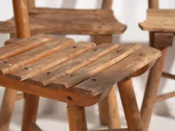 Pamono Antique Children's Chairs, 1920, Set of 4 New