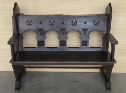Pamono Antique Church Bench in Oak, 1890 Online