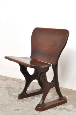 Pamono Antique Conductor's Seat in Chestnut, 1890s Online