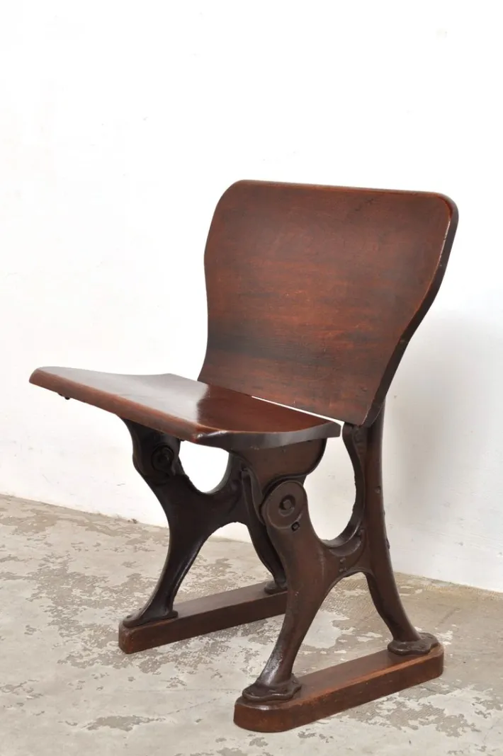 Pamono Antique Conductor's Seat in Chestnut, 1890s Online