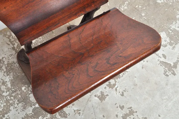 Pamono Antique Conductor's Seat in Chestnut, 1890s Online