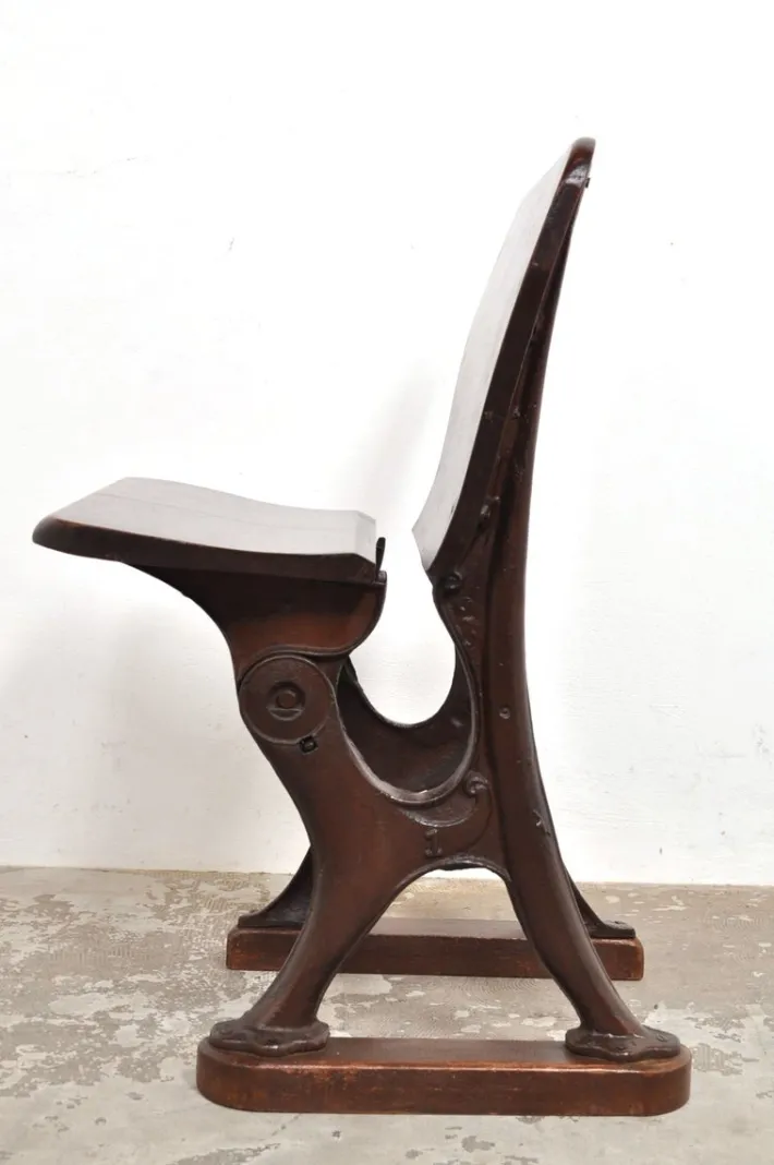 Pamono Antique Conductor's Seat in Chestnut, 1890s Online
