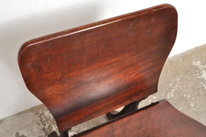 Pamono Antique Conductor's Seat in Chestnut, 1890s Online