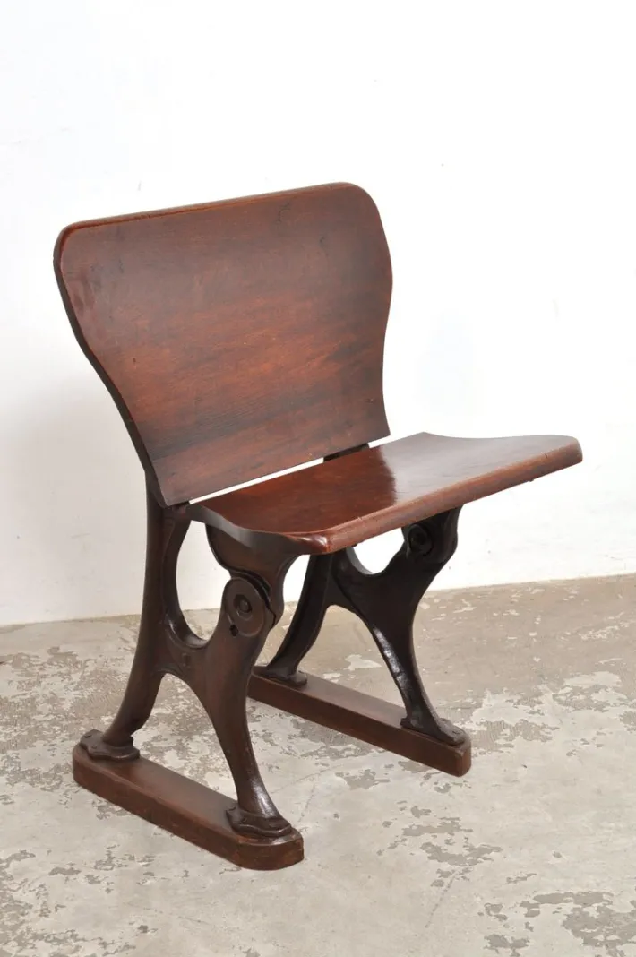 Pamono Antique Conductor's Seat in Chestnut, 1890s Online