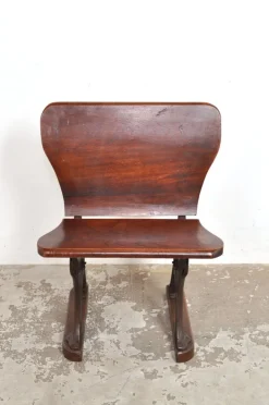 Pamono Antique Conductor's Seat in Chestnut, 1890s Online