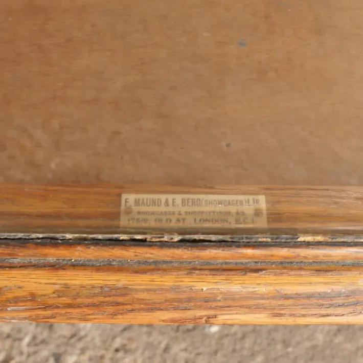 Pamono Antique Display Counter in Oak Outlet