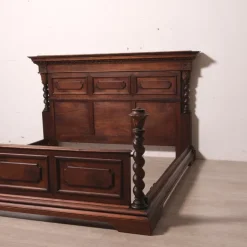 Pamono Antique Double Bed in Walnut, 1890s